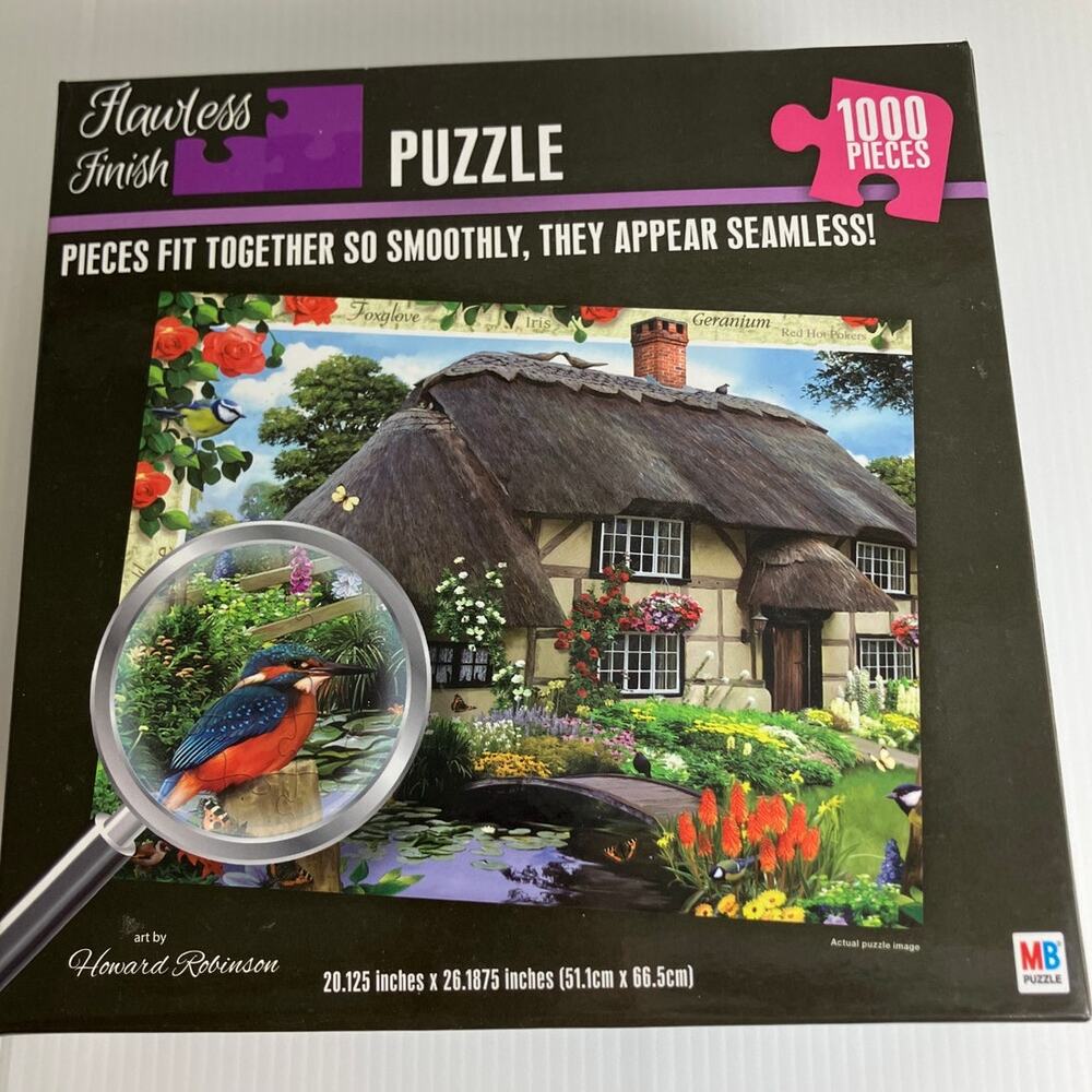 NWT MB Puzzle Howard Robinson Flawless Finish Sealed Puzzle 1000 Pieces